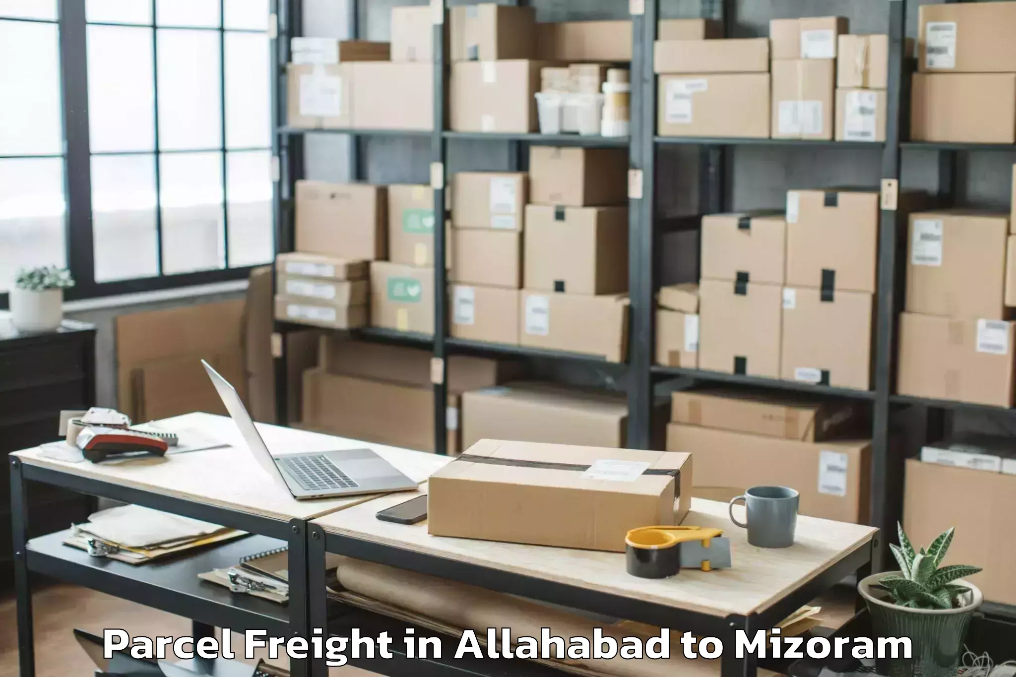 Book Your Allahabad to Saiha Parcel Freight Today